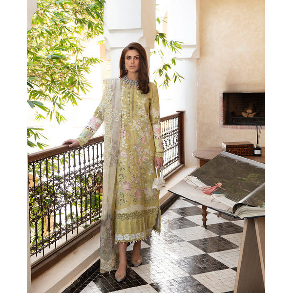 Republic Womenswear | Amaani Luxury Lawn 23 | D7-A - Linaria - House of Faiza