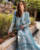 Republic Womenswear | Ilana Eid Luxury Lawn '24 | Azure (D4-B) - House of Faiza